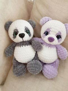 Мастер-класс "Пандочка" вязание крючком автор Chirka_toys, изображение 4