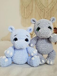 Мастер-класс «Бегемотик», вязание крючком автор Chirka_toys, изображение 4