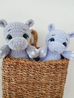 Мастер-класс «Бегемотик», вязание крючком автор Chirka_toys, изображение 3