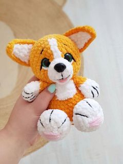 Мастер-класс "Корги" вязание крючком автор Chirka_toys