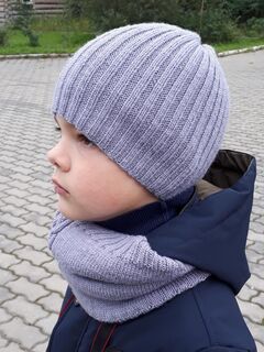 Мастер-класс: шапка и снуд спицами Осенняя дымка, изображение 2