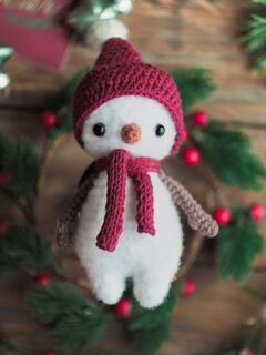 Мастер-класс снеговик Фрости амигуруми схема вязания, изображение 6