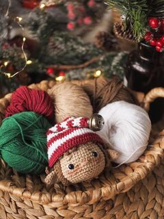 Мастер-класс эльф Твинкл, рождественский эльф амигуруми, изображение 3