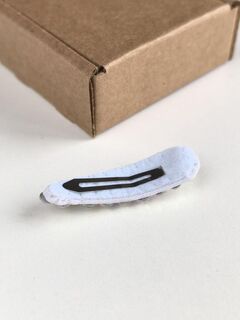 Белая заколка со стразами 5 см ручной работы | FomiToys | Набор 2 шт | Детские и взрослые аксессуары, Вариации товаров: 6, изображение 2