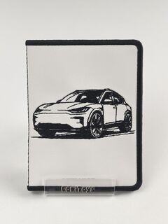 Кожаная обложка для автодокументов с вкладышем