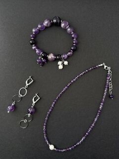 Серьги с аметистом, изображение 3