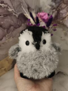 Пингвинёнок из меховой пряжи Fancy