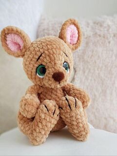 Мастер-класс "Кенгуру" вязание крючком автор Chirka_toys, изображение 4