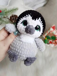 Мастер-класс "Пингвинёнок" вязание крючком автор Chirka_toys, изображение 5