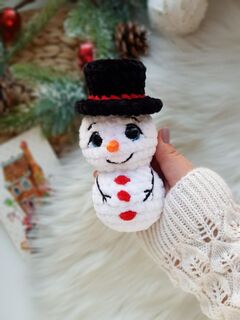 Мастер-класс «Снеговичок» из серии МК Крошки-Горошки, вязание крючком автор Chirka_toys, изображение 2