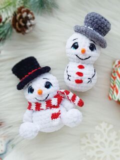 Набор из 4 МК "Новогодний-1" серия Крошки-Горошки, вязание крючком автор Chirka_toys, изображение 3