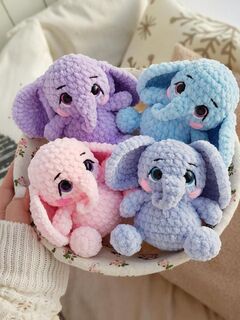 Мастер-класс «Слонёнок Мамонтёнок» из серии МК Крошки-Горошки, вязание крючком автор Chirka_toys, изображение 5