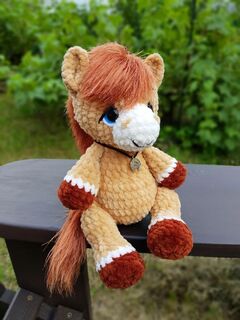 Мастер-класс "Лошадка" вязание крючком автор Chirka_toys