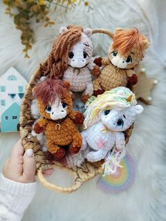 Мастер-класс «Коняшки» из серии МК Крошки-Горошки, вязание крючком автор Chirka_toys