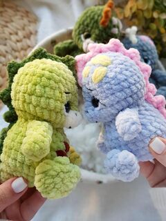 Мастер-класс «Мини Дино» из серии МК Крошки-Горошки, вязание крючком автор Chirka_toys, изображение 5