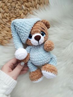 Мастер-класс "Мишка и Зайка в пижамках" вязание крючком автор Chirka_toys, изображение 2