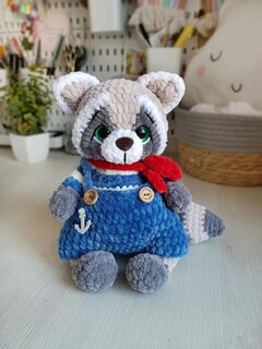 Мастер-класс "Енотики" вязание крючком автор Chirka_toys, изображение 3