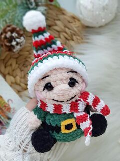 Мастер-класс «Санта и Гномик» из серии МК Крошки-Горошки, вязание крючком автор Chirka_toys, изображение 3