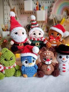 Набор из 6 МК "Новогодний-2" серия Крошки-Горошки, вязание крючком автор Chirka_toys, изображение 2