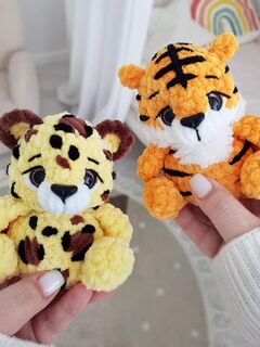 Мастер-класс «Мини Лев, Тигр, Леопард» из серии МК Крошки-Горошки, вязание крючком автор Chirka_toys, изображение 4