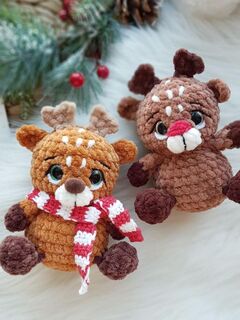 Мастер-класс «Оленёнок» из серии МК Крошки-Горошки, вязание крючком автор Chirka_toys