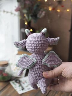 Мастер-класс сказочный дракон,амигуруми дракон крючком схема вязания, изображение 5