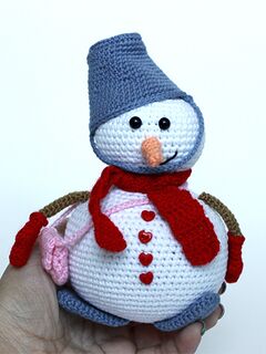 Мастер-класс Снеговик крючком, изображение 2