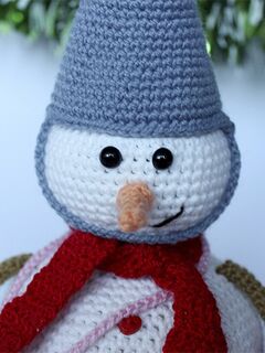 Мастер-класс Снеговик крючком, изображение 4