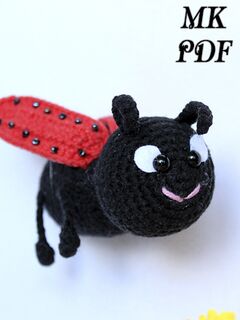 Мастер-класс Божья коровка крючком