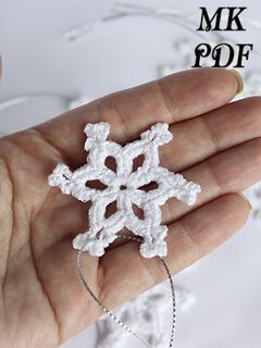 Мастер-класс Снежинка крючком