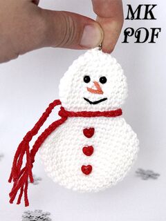 Мастер-класс Снеговик крючком