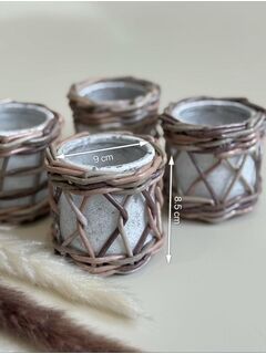 Подсвечник плетеный, изображение 2