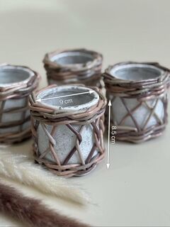 Подсвечник плетеный, изображение 2
