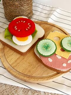 Бутерброд из фетра Развивающая игрушка, изображение 3