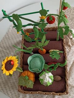 Игра Огрод: овощи на грядках в корзине, изображение 4