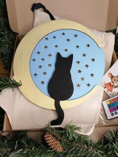 Ночник Лунный Кот ЛЭД, изображение 2