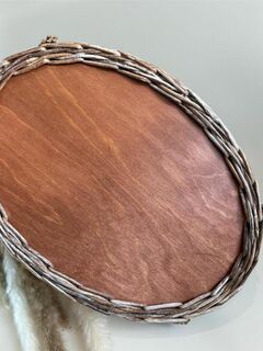 Поднос плетеный из бумажной лозы, изображение 4