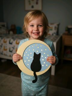 Ночник Лунный Кот ЛЭД, изображение 3