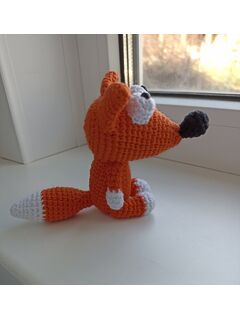 МК лисичка, брелок крючком, схема вязания, лисичка, изображение 2