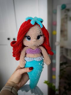 Вязаная игрушка русалочка, изображение 4