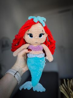Вязаная игрушка русалочка, изображение 3