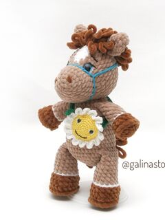 Вязаная плюшевая лошадка, изображение 5