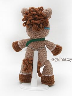 Вязаная плюшевая лошадка, изображение 3