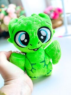 Мягкая игрушка плюшевый Дракон "Сувенир Дракоша FomiToys 16 см". Подарок на день рождения/на новый год, Основной цвет: Зеленый
