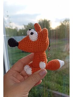 МК лисичка, брелок крючком, схема вязания, лисичка, изображение 3