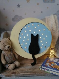 Ночник Лунный Кот ЛЭД