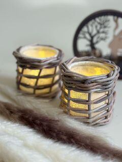 Подсвечник плетеный, изображение 6