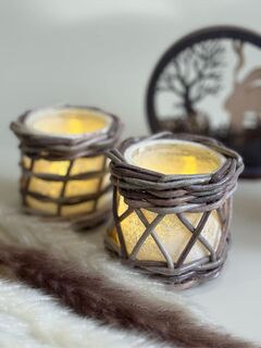 Подсвечник плетеный, изображение 5