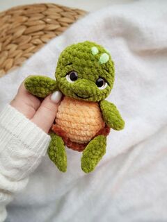 Мастер-класс «Черепашонок» из серии МК Крошки-Горошки, вязание крючком автор Екатерина Чиркова Chirka_toys