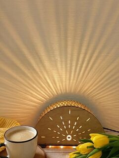 Ночник с лучиками тенями , настольный